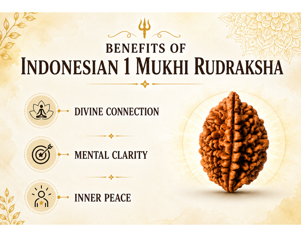 1 Mukhi Rudraksha ( Indonesian Origin)
